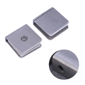  4 Pcs Glass Clip Clamp Holder Support Bracket Balcony Frameless Hardware - Picture 1 of 12