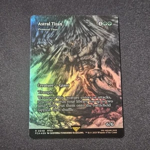 Astral Titan - Primeval Titan (Showcase) - MtG Final Fantasy Foil 0048 - Picture 1 of 2