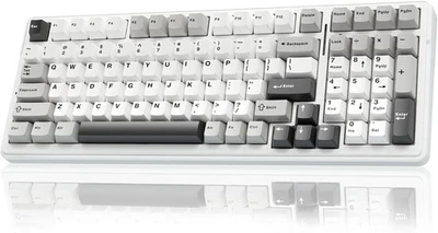 AULA F99 Tri-Mode Hot-Swappable RGB Wireless/Wired/BT Mechanical 99-key Keyboard - Image 1 of 4