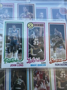 1980-81 Topps Chewing Gum ERVING MAGIC JOHNSON Rookie Year Card #18 Nice - Picture 1 of 3