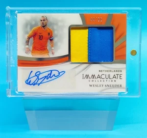 2018-19 Immaculate Netherlands Wesley Sneijder Patch Auto 44/50 - Picture 1 of 2
