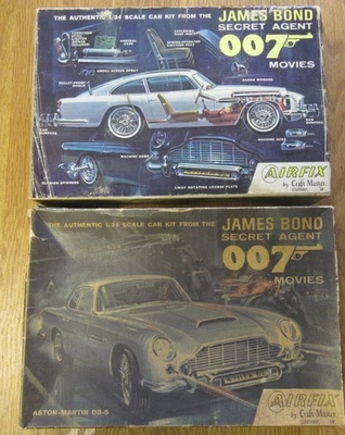 1966 James Bond 007, Aston Martin DB-5, Modellbausatz 1/24 Airfix Made in Canada - Bild 1 von 4