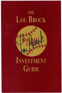 Lou Brock Autographed Signed 5.5x8.5 Guide St. Louis Cardinals - Picture 1 of 2