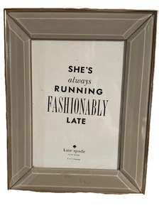 Kate Spade New York Charles Lane Lenox 5x7 Photo Picture Frame Camel / Beige - Picture 1 of 8
