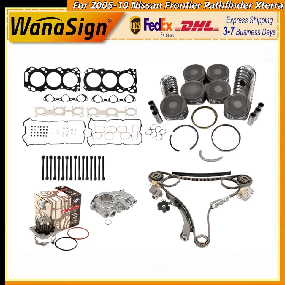 Overhaul Engine Rebuild Timing Kit For 05-2010 Nissan Frontier Pathfinder Xterra - Изображение 1 из 4