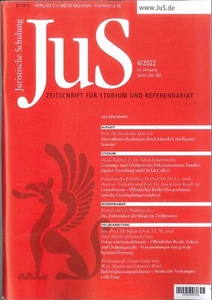JuS Juristische Schulung 04/2022 - Zeitschrift für Studium und Referendariat - Bild 1 von 1