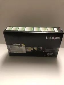 Neu versiegelt Lexmark C5340YX Rückgabe-Tonerkassette gelb mit extra hoher Kapazität - Bild 1 von 3