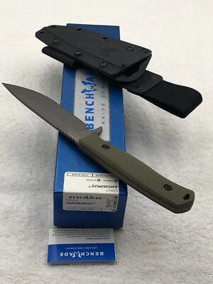 Benchmade 539GY Anonimus Prototype Fixed Blade Survival Knife NIB Made In USA - Image 1 of 4