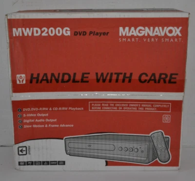 Magnavax DVD & CD Player With Remote New Sealed MWD200G - Image 1 of 3