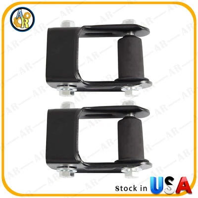 2pcs Leaf Spring Shackle Rear Lh&Rh Pair For Chevrolet Blazer S10 GMC Isuzu Olds - Image 1 of 4