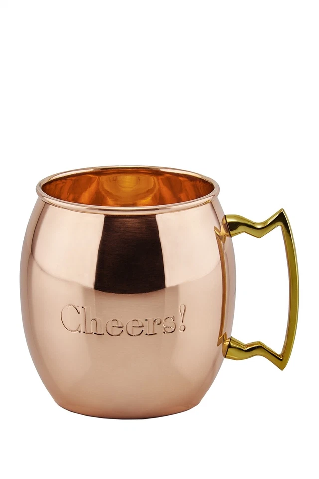 Old Dutch 16 унций Монограмма твердого меди Московский мул кружка, привет! - Изображение 1 из 1