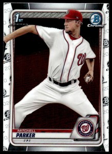 2020 Bowman Draft Chrome 1st Mitchell Parker Rookie Washington Nationals #BD-176