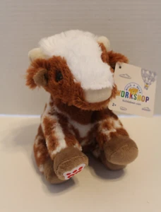 Nuovo! Peluche BAB Build A Bear Buddies Mini Lil' Longhorn mucca piccoli corni 6" nuovo con etichette - Foto 1 di 10