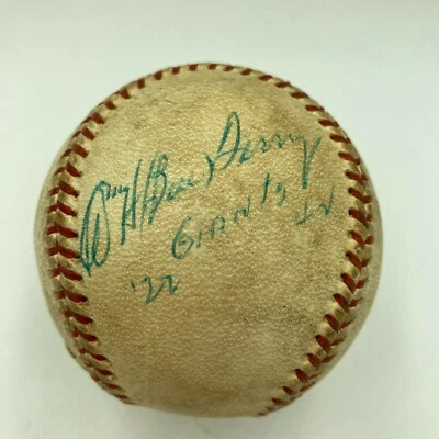 Bill Terry "Giants 1922-1942" Signed National League Ford Frick Baseball JSA COA - Image 1 of 4