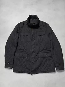 MooRER Verona Luxury Mens Soft Qualited Check Jacket Black Leather Inserts Sz 52 - Picture 1 of 23