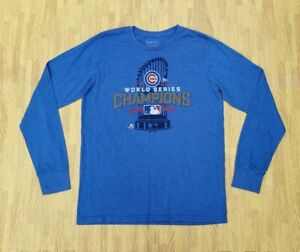 Chicago Cubs 2016 World Series Champions Majestic Threads Shirt Men's Medium