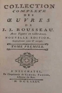 Collection complète des Oeuvres de J.J.Rousseau a - Jean Jacques Rousseau - Foto 1 di 8