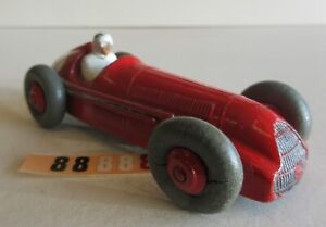 1950's Dinky Toys Alfa Romeo Racing Car No. 23F Red Metal Hubs Version (4)
