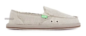 Sanuk Donna Hemp Natural Sidewalk Surfer Shoes Womens Size 8 -NEW- - Picture 1 of 3