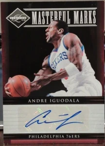 ANDRE IGUODALA 2011-12 Panini Limited Masterful Marks AUTO #01/50 76ers Warriors - Picture 1 of 2