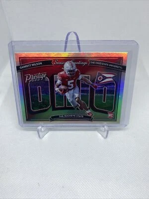 2022 Prestige Garrett Wilson Rookie Seasons Greetings SG-7 Ohio State/NY Jets - Image 1 of 2