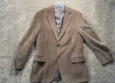 DOCKERS 44L Brown Corduroy Blazer Jacket Sport Coat Single Breasted Professor - Image 1 of 4