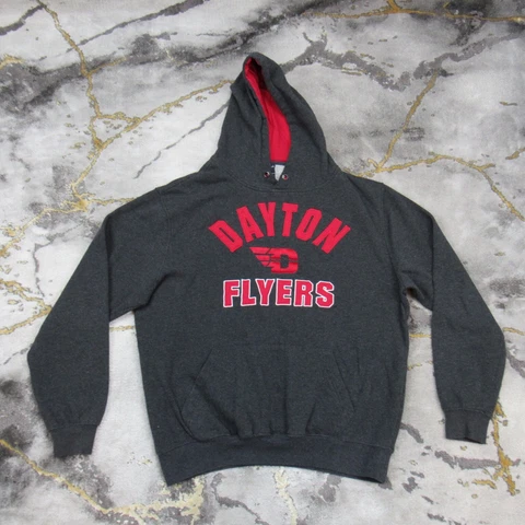 Dayton Flyers Hoodie Sweatshirt Men’s Large Ohio College Cotton Adult Retro Vtg Cover