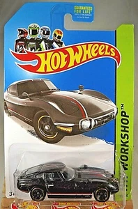 2014 Hot Wheels #192 HW Workshop-HW All Stars TOYOTA 2000 GT Black Variation  - Picture 1 of 4
