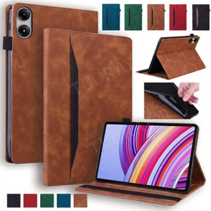 Custodia portafoglio in pelle supporto cover per Xiaomi Redmi Pad Pro 12,1" SE Mi Pad 5 6 Pro - Foto 1 di 61