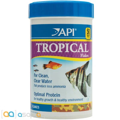 API Tropical Flakes 5.7oz Freshwater Tropical Community Fish Flake Food - Image 1 of 2