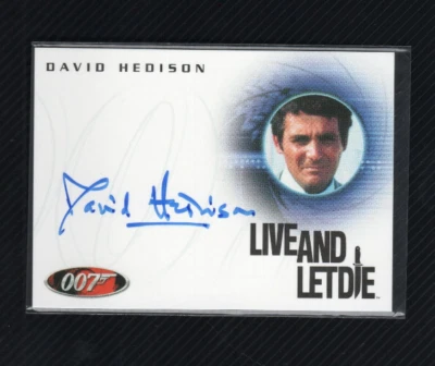 James Bond Heroes & Villains Auto Autograph A130 David Hedison as Felix Leiter - Image 1 of 4