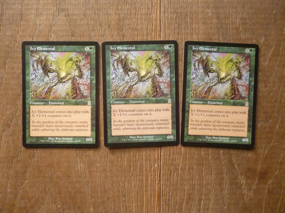 MTG 3 x Ivy Elemental rare Odyssey Magic The Gathering - Image 1 of 1