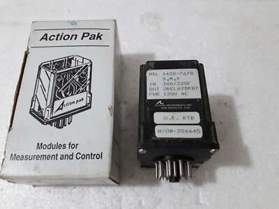 ACTION PAK INSTRUMENTS MDL 1420-7678 S,M,X 200/225F Relay  - Image 1 of 3