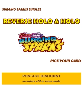 Surging Sparks Reverse Holo Singles | Select from List - Complete your set - Picture 1 of 1