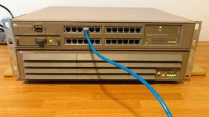 Baystack 450-24T 24-port 10/100 switch, w/RPSU, 450 1LX, 400-ST1. Tested - Picture 1 of 8