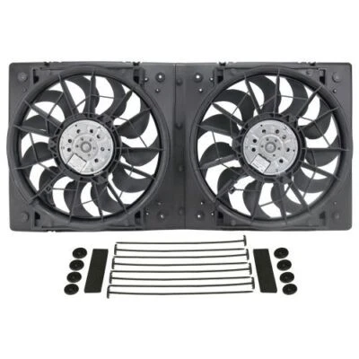 Derale 16928 Powerpack High Output Dual 12'' Electric RAD Fan/Plastic Shroud Kit - Image 1 of 3