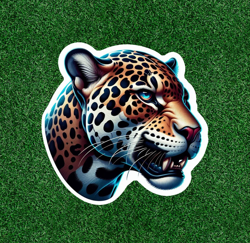 AFTER DARK CRAFTING Beautiful Jaguar 100% waterproof vinyl sticker decal - many sizes available