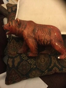 Vintage Plaster/Ceramic Bear Art Pottery Sculpture - Picture 1 of 10