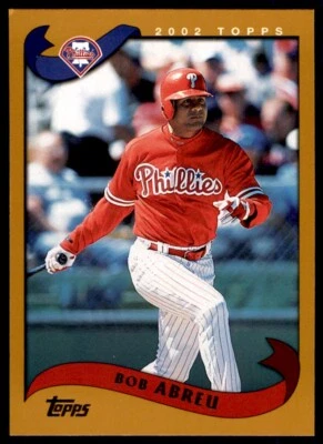 2002 TOPPS #13 BOB ABREU PHILADELPHIA PHILLIES - Image 1 of 2