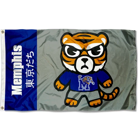 Memphis Tigers Kawaii Tokyodachi Mascot 3x5 Banner Flag Cover