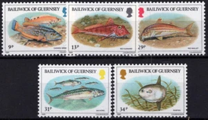 ZAYIX Guernsey 308-312 MNH Fish Marine Life 021423S166 - Picture 1 of 1