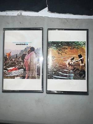 WOODSTOCK PART 1 & 2 CASSETTE TAPES /MUSIC FROM THE ORIGINAL SOUNDTRACK AND MORE - Image 1 of 3