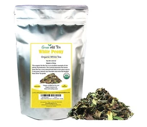 Bio WhiteTea Weiße Pfingstrose Lose Blätter Tee 3 OZ - Bild 1 von 4
