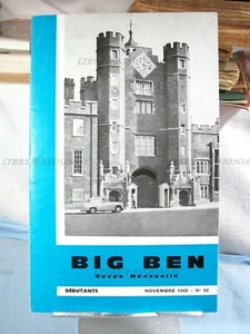 BIG BEN, REVUE MENSUELLE, DÉBUTANT, ANGLAIS/FRANÇAIS, N°22 NOVEMBRE 1965 - Picture 1 of 9