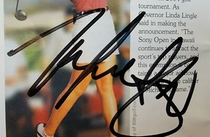 1X Autographed Auto Signed Golf booklet Michelle Wie LPGA JSA Coa invest future - Picture 1 of 5