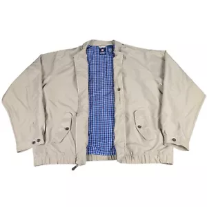 Chaps Harrington Style Windbreaker Bomber Jacket Mens XXL Plaid Lined Zip Up - Picture 1 of 10
