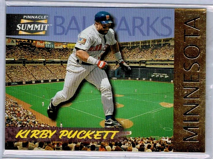 1996 Pinnacle Summit Ballparks #17 Kirby Puckett /8000  NM/MT  1800* - Image 1 of 1