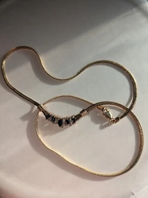 10K YG Natural Sapphire Diamond Pendant Necklace Kays Jewelers10K Yellow Gold - Image 1 of 3