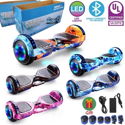 Electric Hoverboard Bluetooth Speaker LED Self Balancing Scooter UL2072 - image 1 of 4