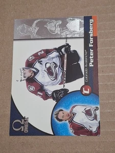1998-99 PETER FORSBERG PACIFIC OMEGA NHL HOCKEY CARD #60 COLORADO AVALANCHE - Picture 1 of 3